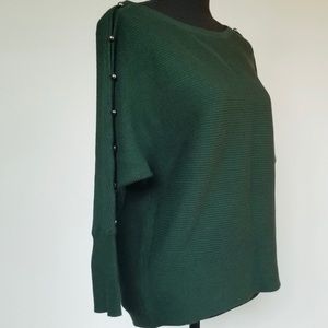 Emerald green Jennifer Lopez sweater